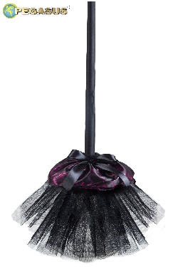 SCOPA STREGA FUCSIA DI HALLOWEEN